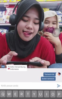 VCS hijab cantik pegawai minimarket