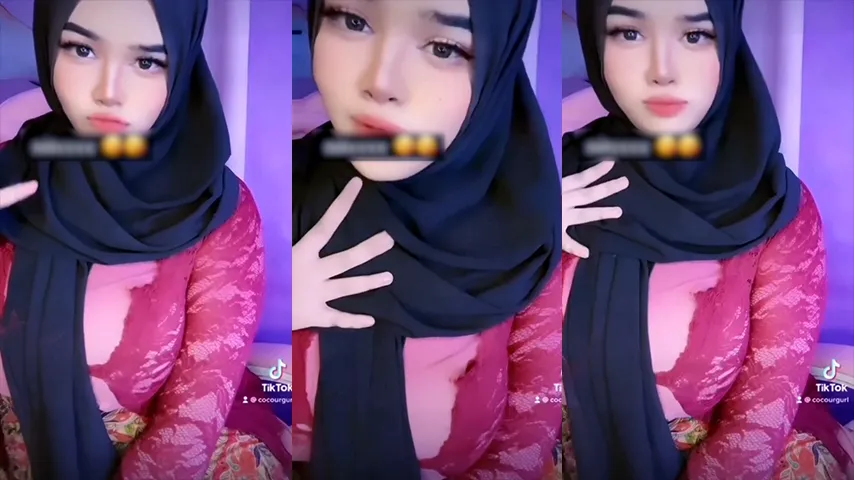Bokep Indo Hijaber Cantik Imut Toge Kebaya Merah